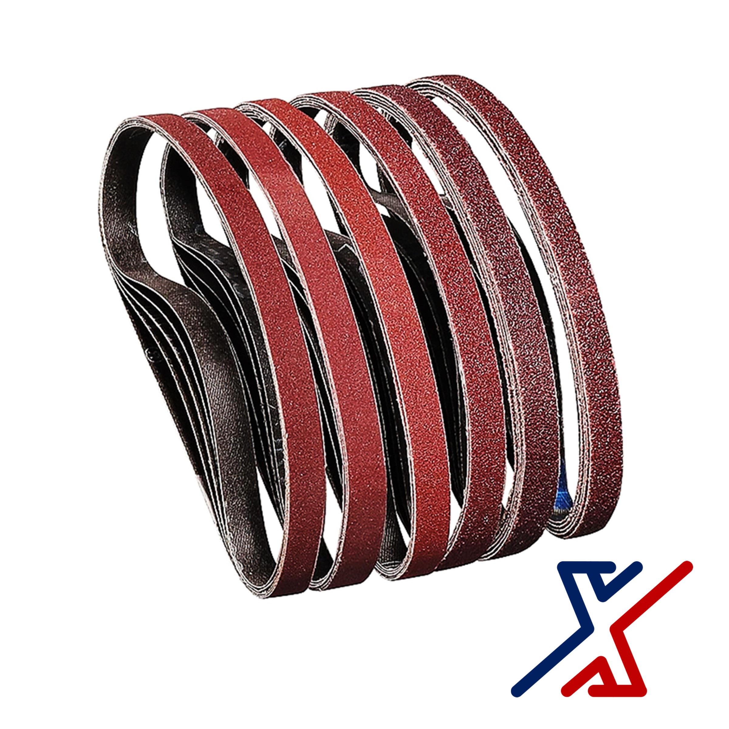 2" x 36" 80 Grit Cloth Backed Aluminum Oxide Sanding Belts by X1Tools