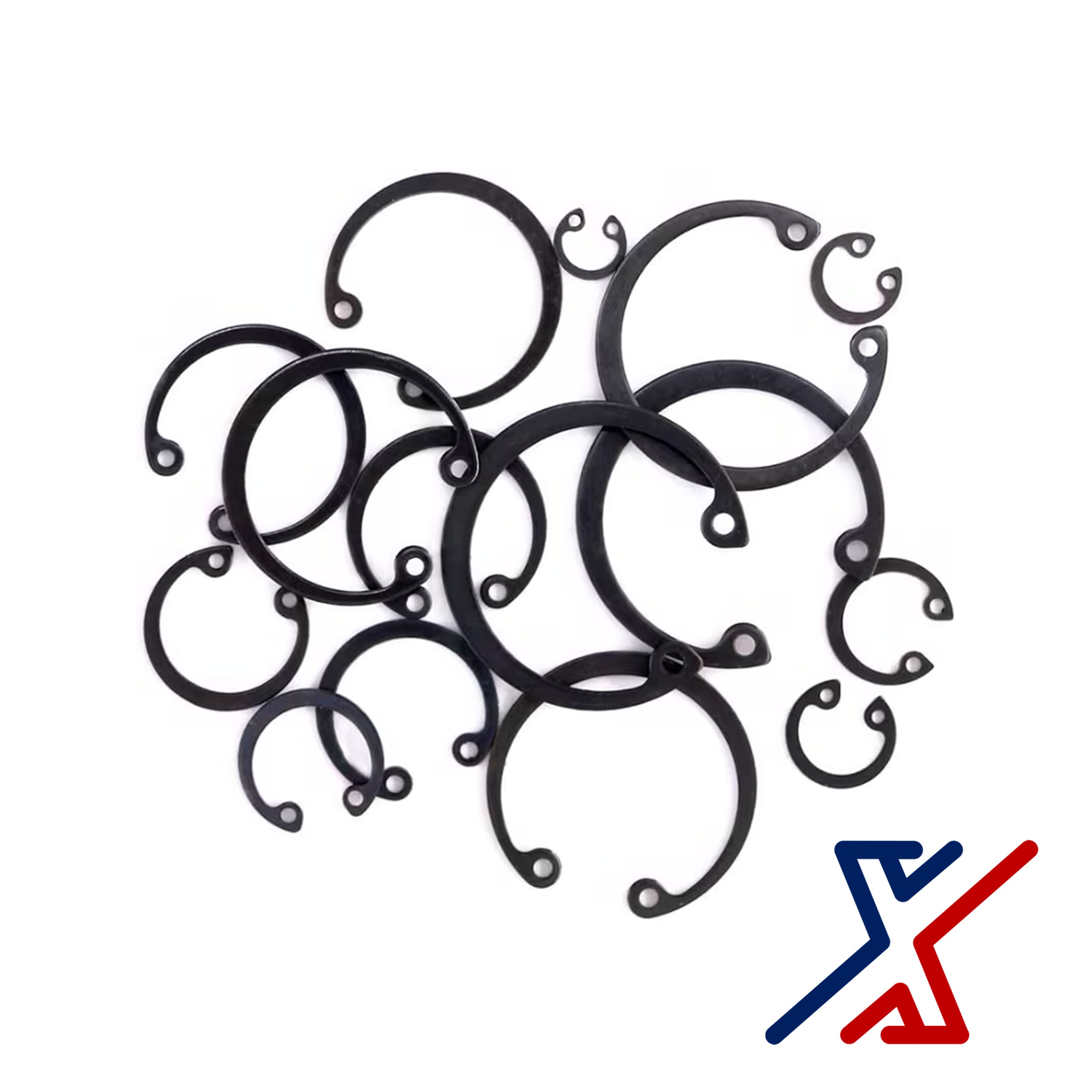 6 1/2" Black-Phosphate Coated Steel Internal Retaining Ring / Snap Ring X1 Tools