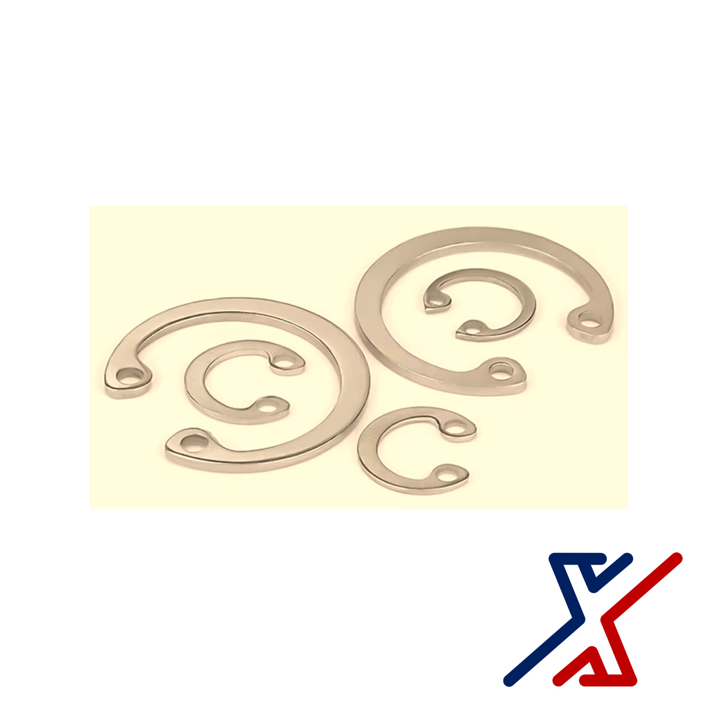 1 3/8" Yellow-Plated Steel Internal Retaining Ring / Snap Ri