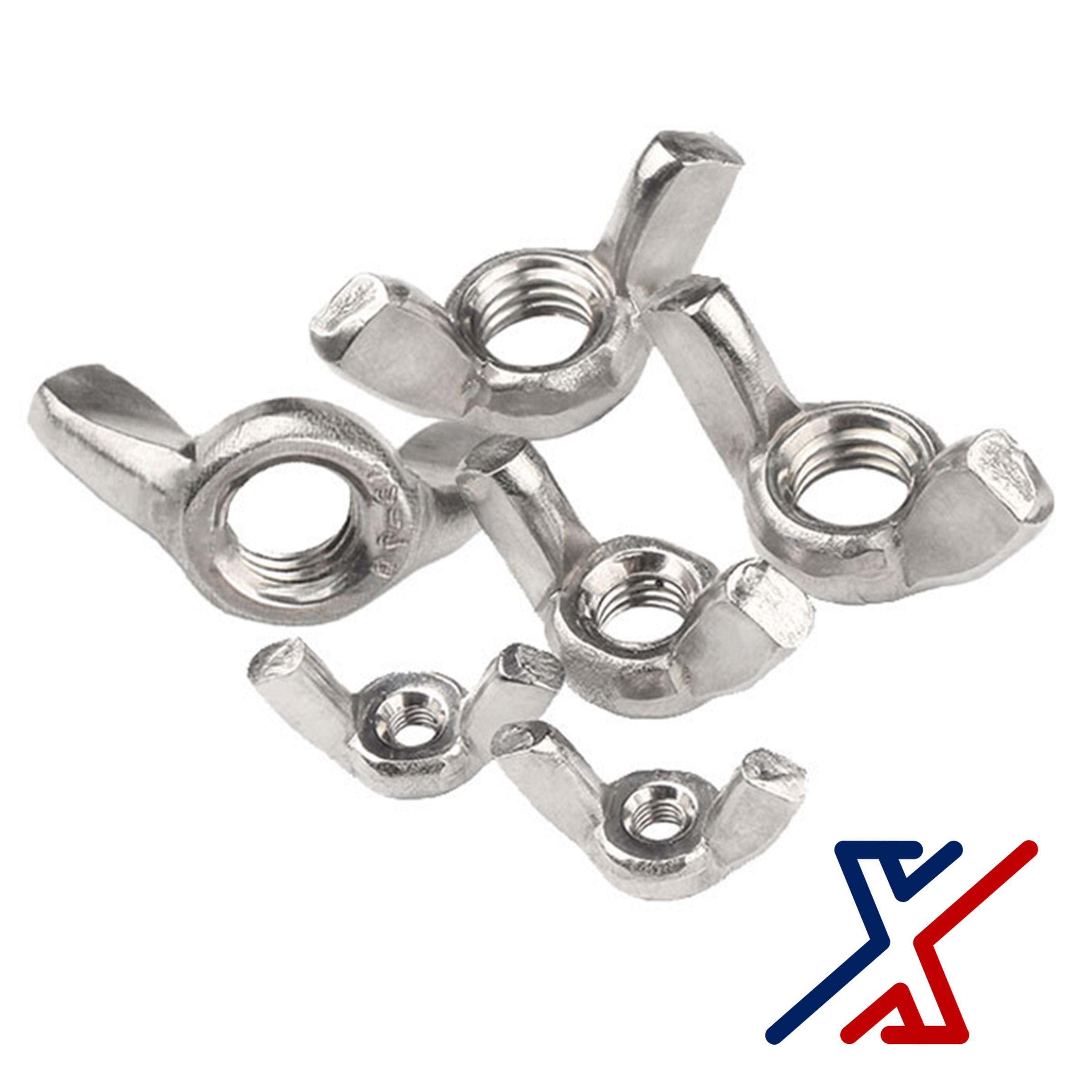 1/4" x 20 Zinc Plated Wing Nuts / Butterfly Nuts by X1 Tools