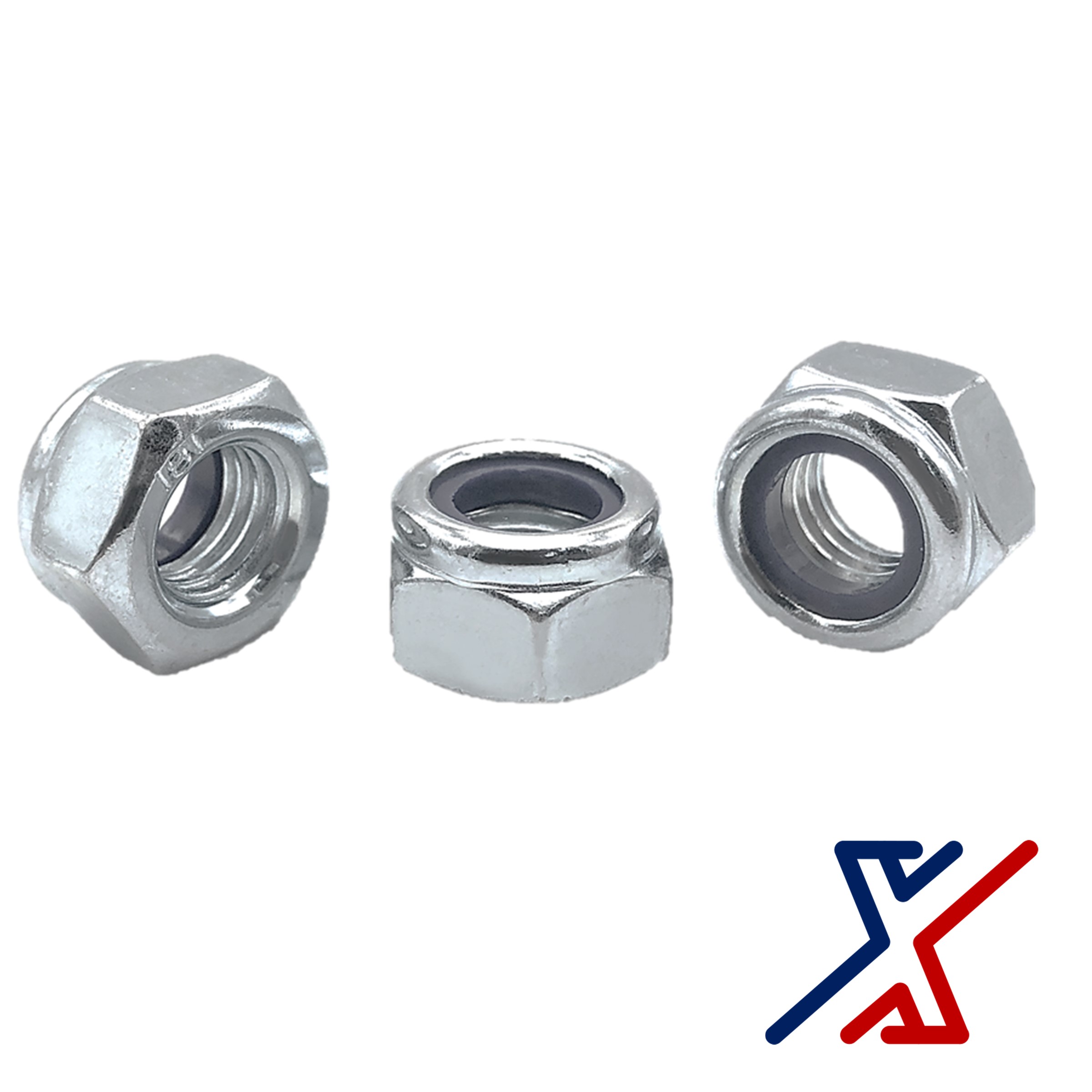 8-32 Grade 5 Titanium Nylon-Insert Locknuts by X1Tools