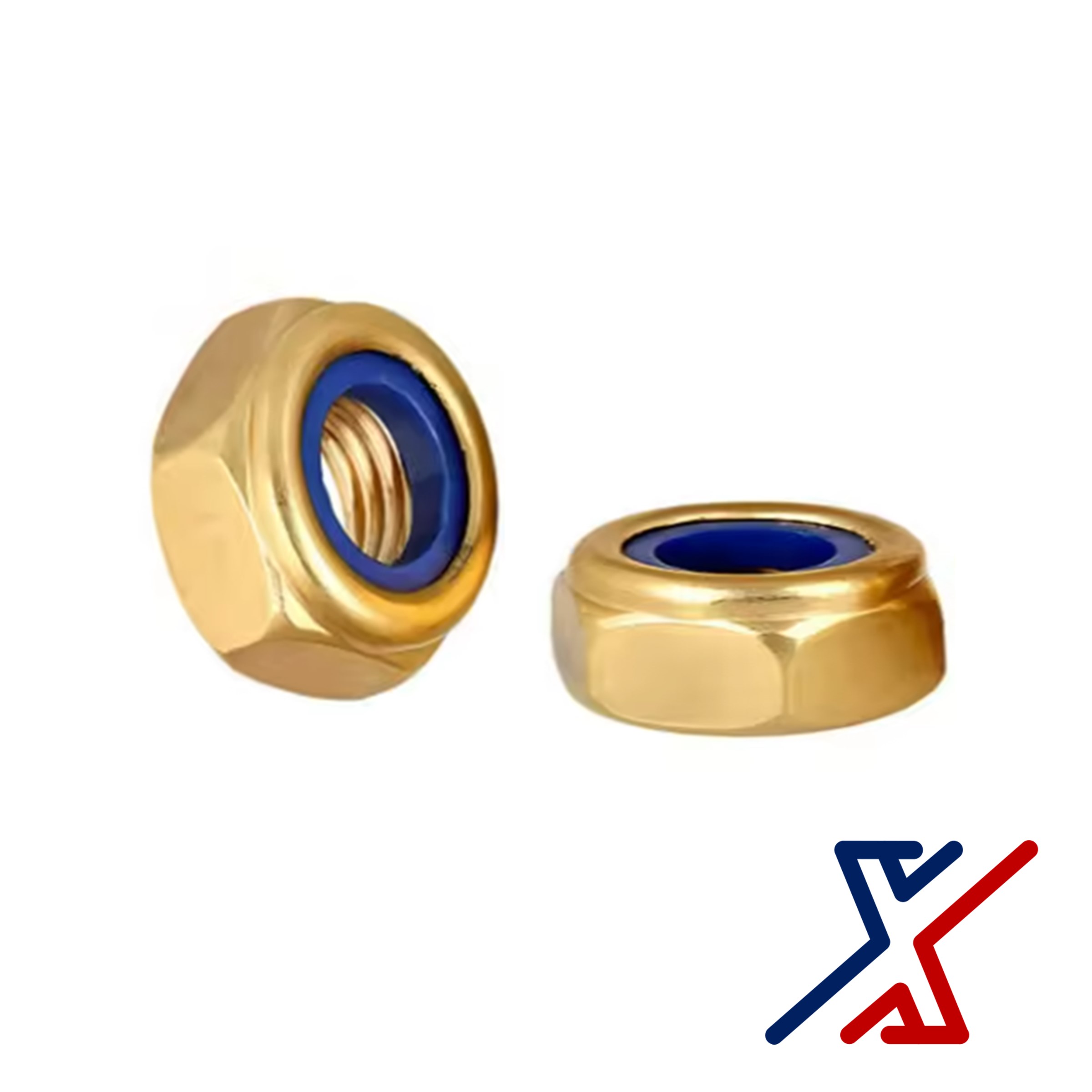7/16″-14 UHP Yellow Zinc Plated Grade 8 Steel Thin-Profile Nylon-Insert Locknuts