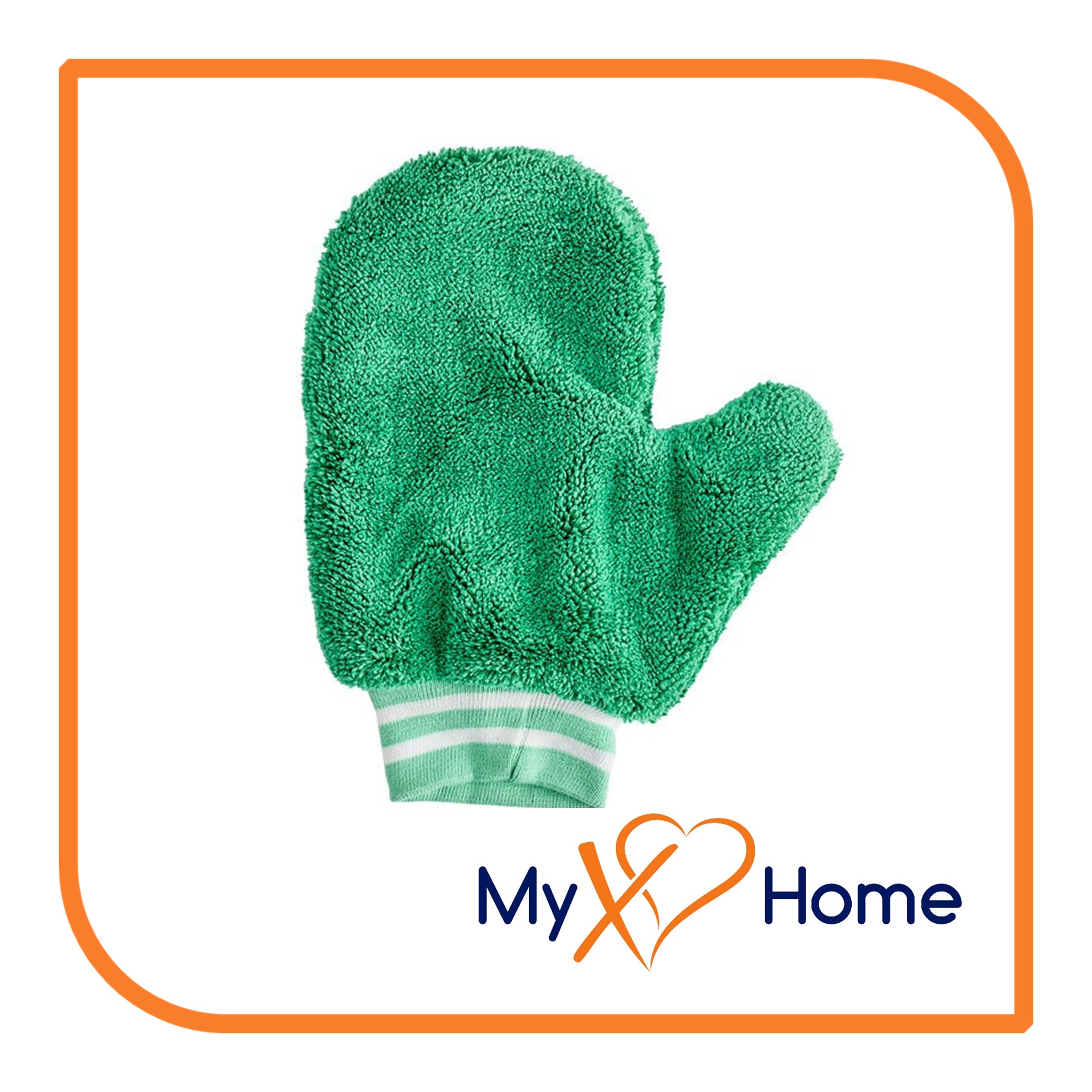 Green Microfiber Cleaning Mitt with Thumb (One Size)by MyXOHome