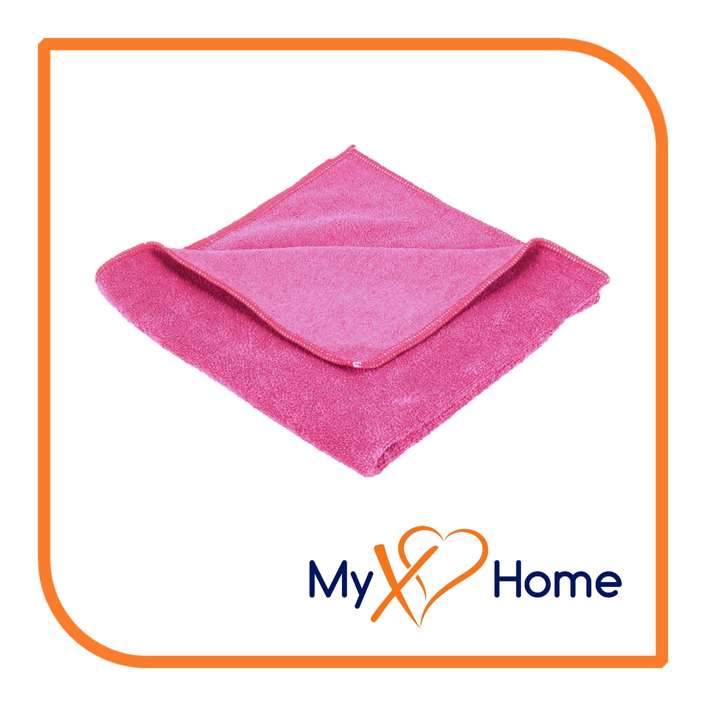 12 x 12 Pink Microfiber Towel(s) by MyXOHome