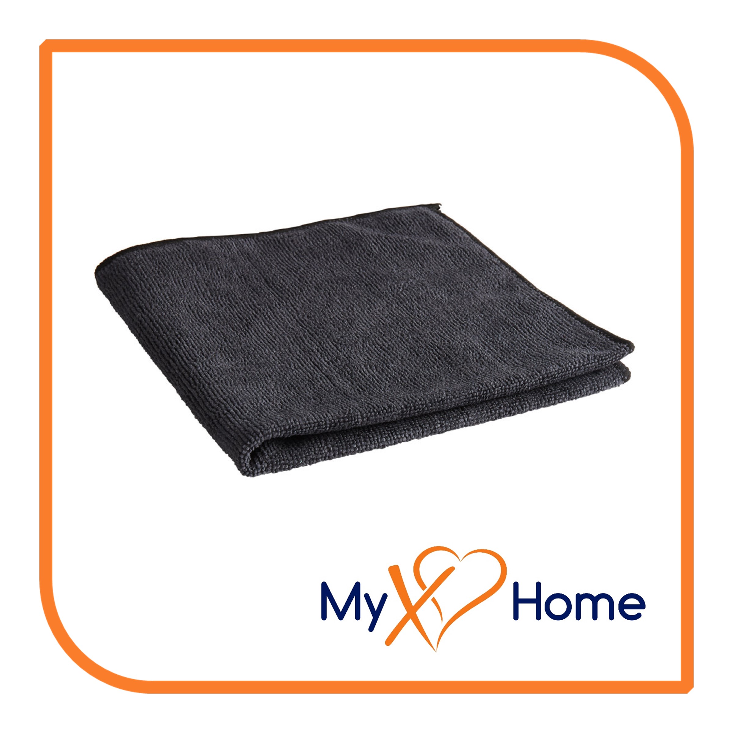 12 x 12 Black Microfiber Towel(s) by MyXOHome