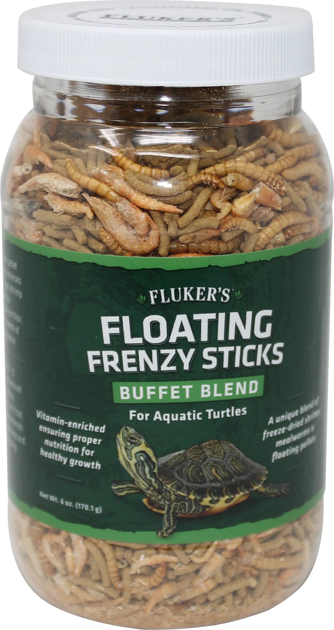 Fluker’s Buffet Blend Aquatic Turtles Floating Frenzy Sticks Freeze Dried Food