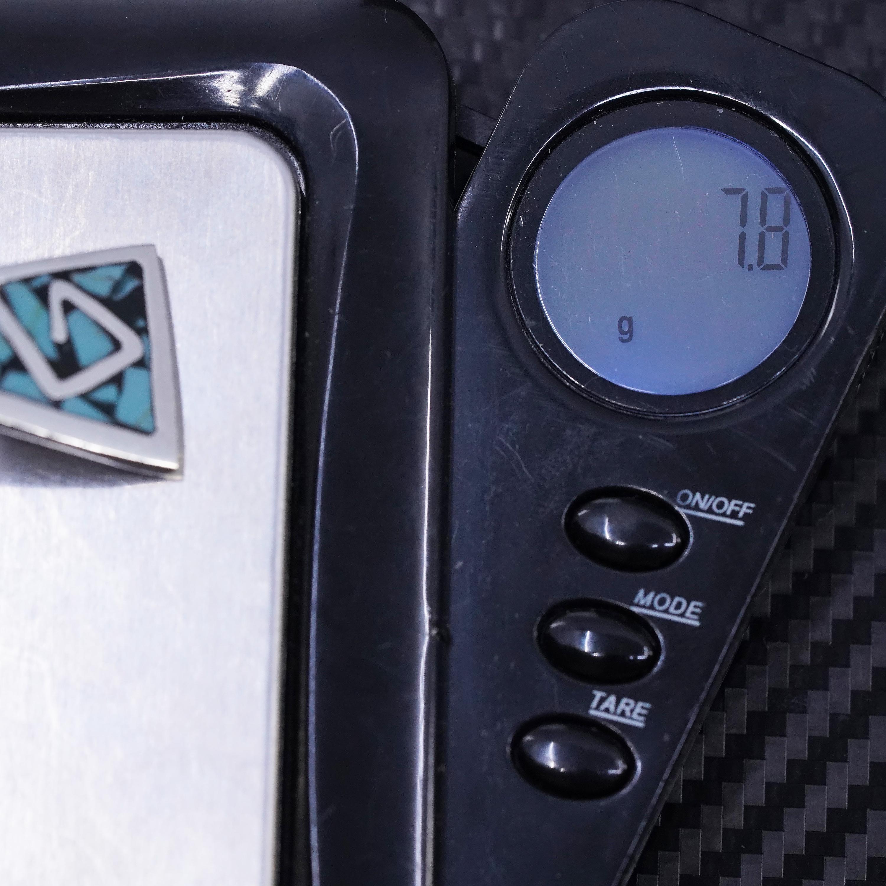 Vintage Mexican sterling silver 925 handmade turquoise inlay studs earrings detailed image 9