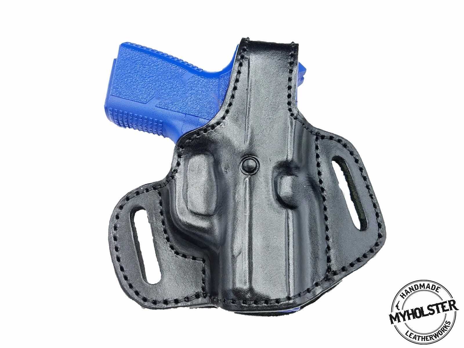 thumbnail image 2 of MyHolster OWB Leather Belt Holster For Sig Sauer P290 - Right Hand, Thumb Break 2 of 4