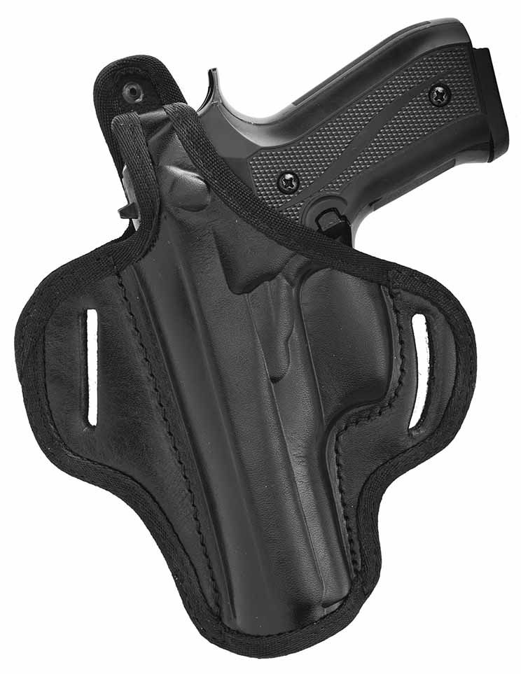 Funda de cinturón de cuero premium OWB Thumb Break se adapta a S&W SHIELD M2.0 9 mm láser rojo - Imagen 7 de 7