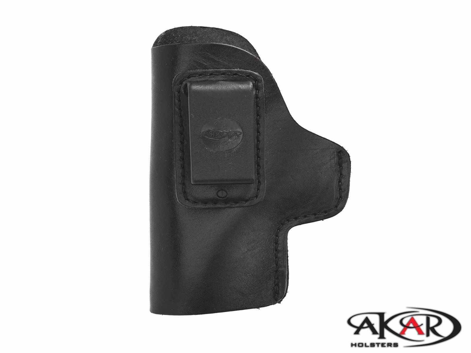 IWB CCW LEATHER HOLSTER Compatible w/ S&W SHIELD M2.0 9mm Red Laser - Picture 2 of 3