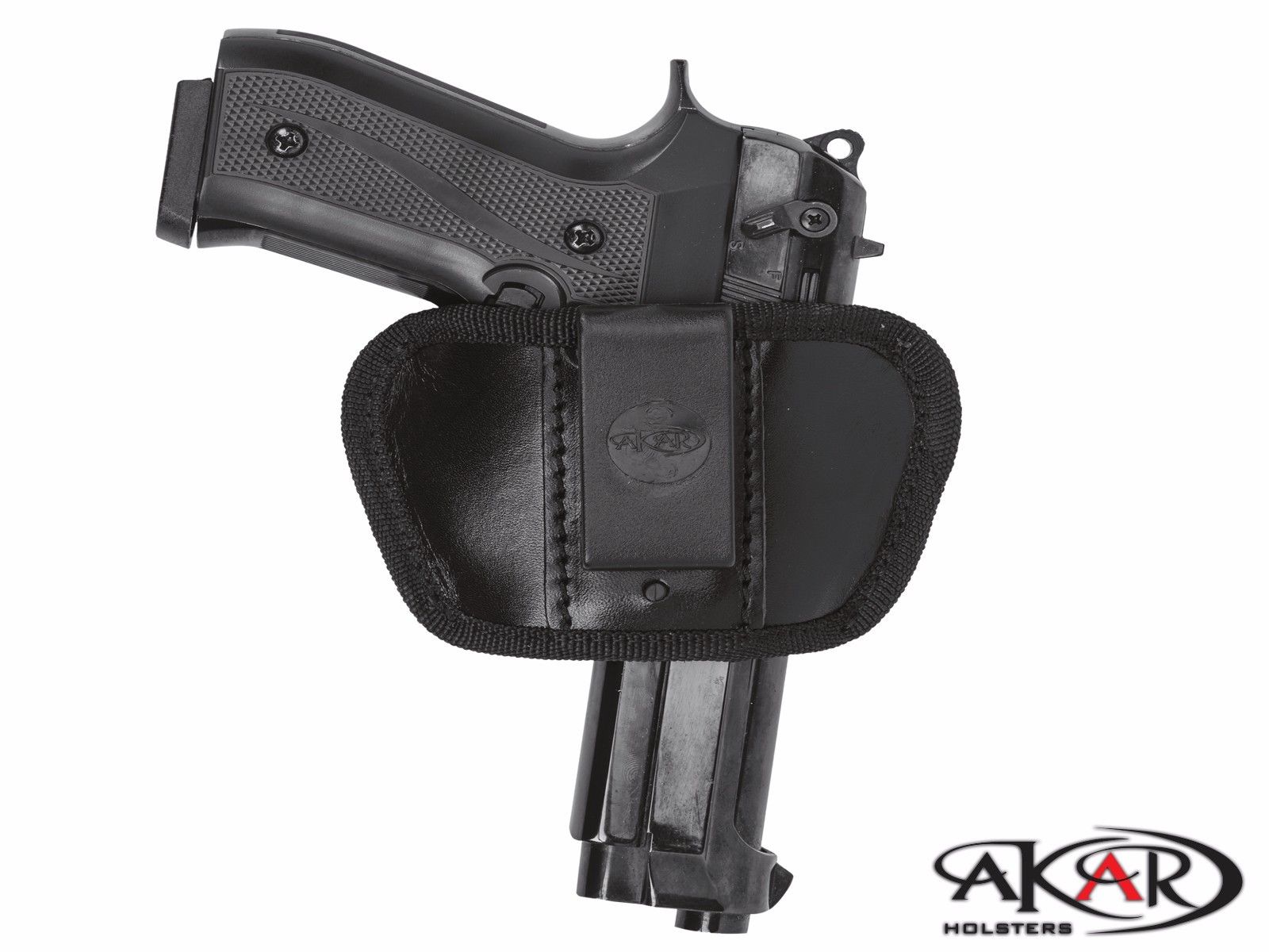 IWB/OWB Leather Holster | Compact Concealed Carry Compatible w/ Walther PPK/S