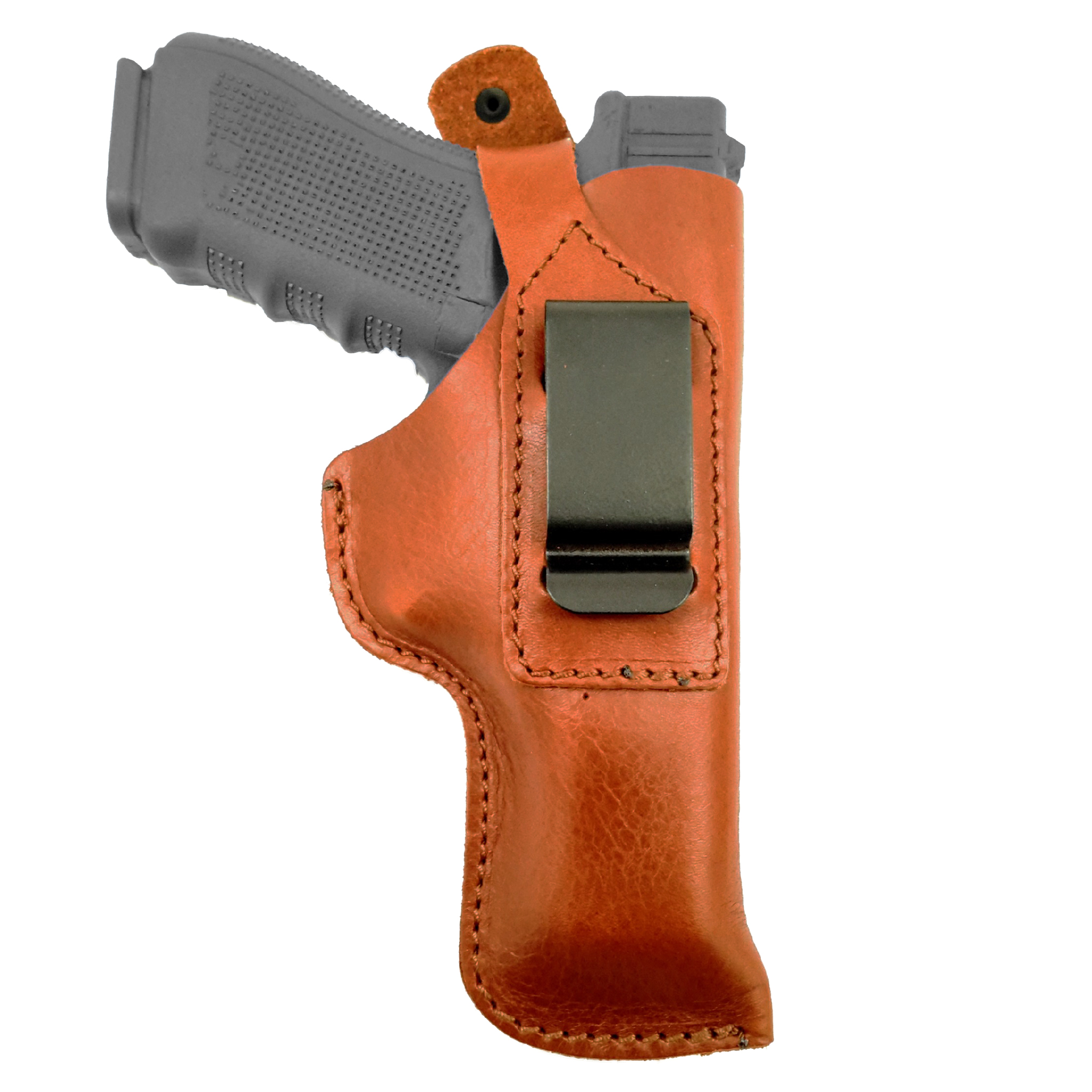 Leather IWB & OWB Holster, Fits Any Compact Handgun