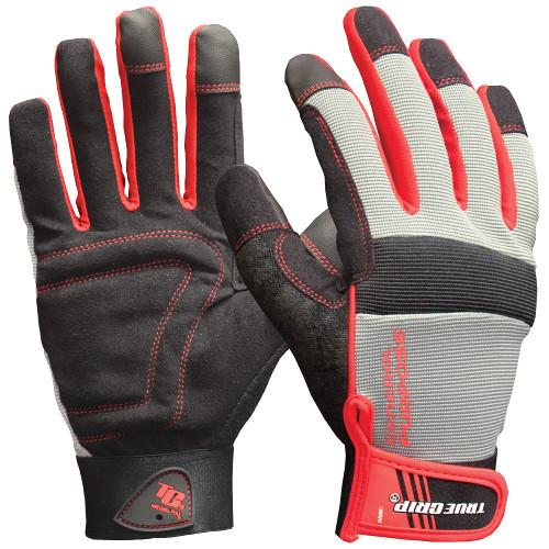 True Grip Allzweck-Arbeitshandschuhe mit Touchscreen-Fingern bewegliche Handschuhe - Bild 2 von 6