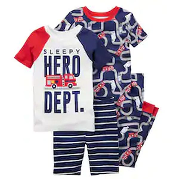 New Carter/'s 3-Piece Mighty Sleepy Dinosaur Pajama Set Boys 6 7 8 10