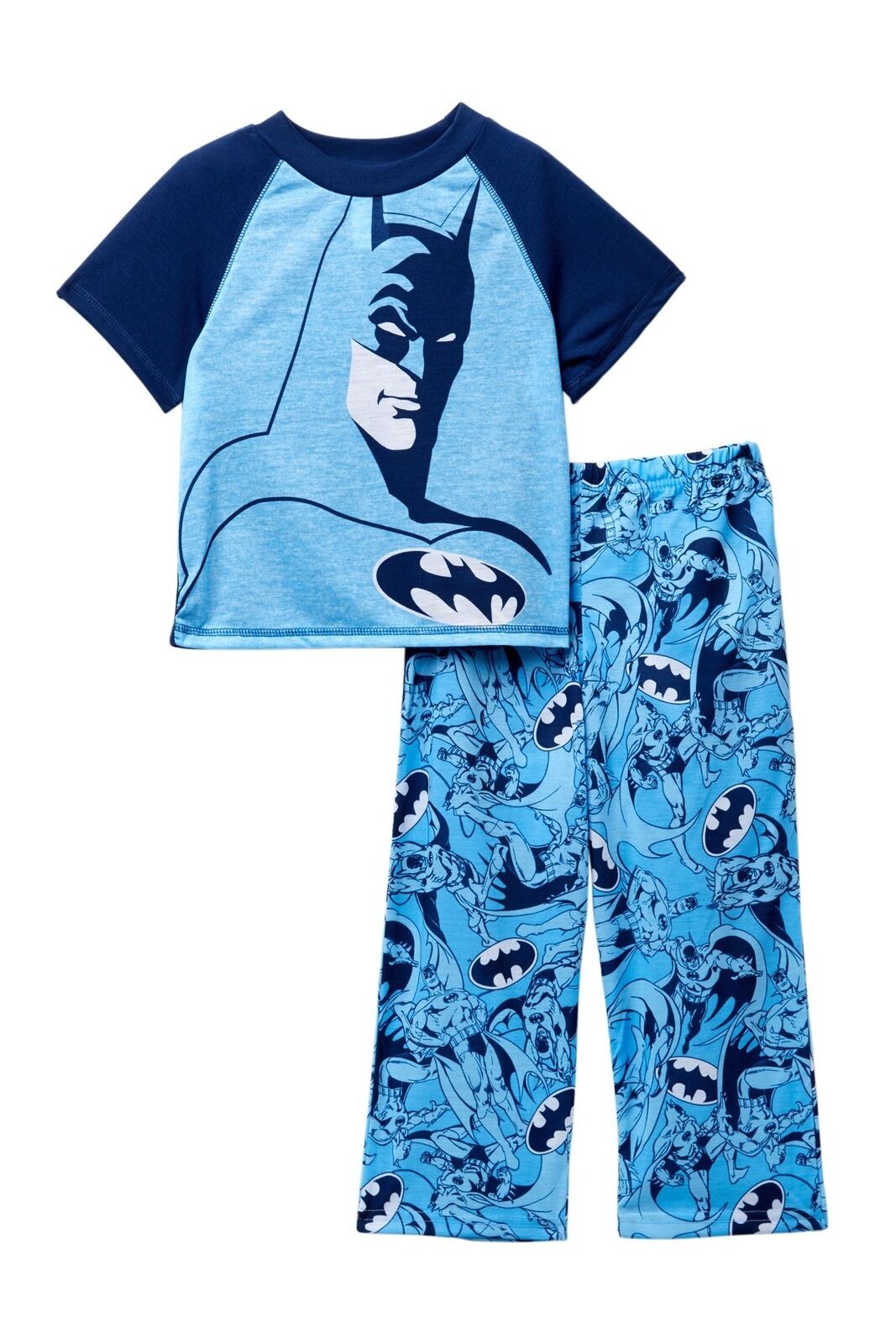 Batman Gotham City Crusader Boy's Blue Polyester Pajama Set - Picture 3 of 4
