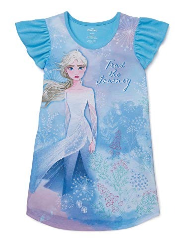 Disney Frozen Girl's Elsa Trust The Journey Nightgown, Gown - Picture 2 of 2