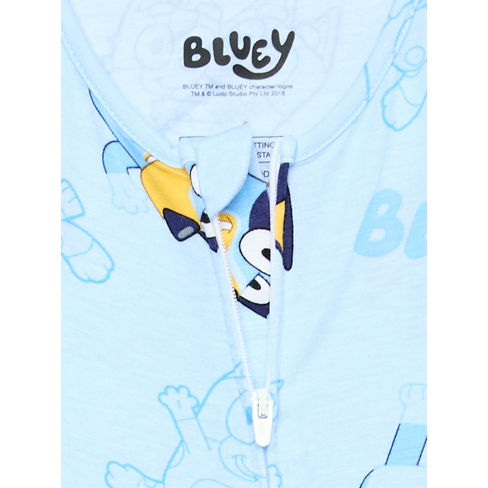 Bluey and Bingo Toddler Boy's, Girl's Lightweight Viscose Pajama Sleeper - Picture 8 of 10