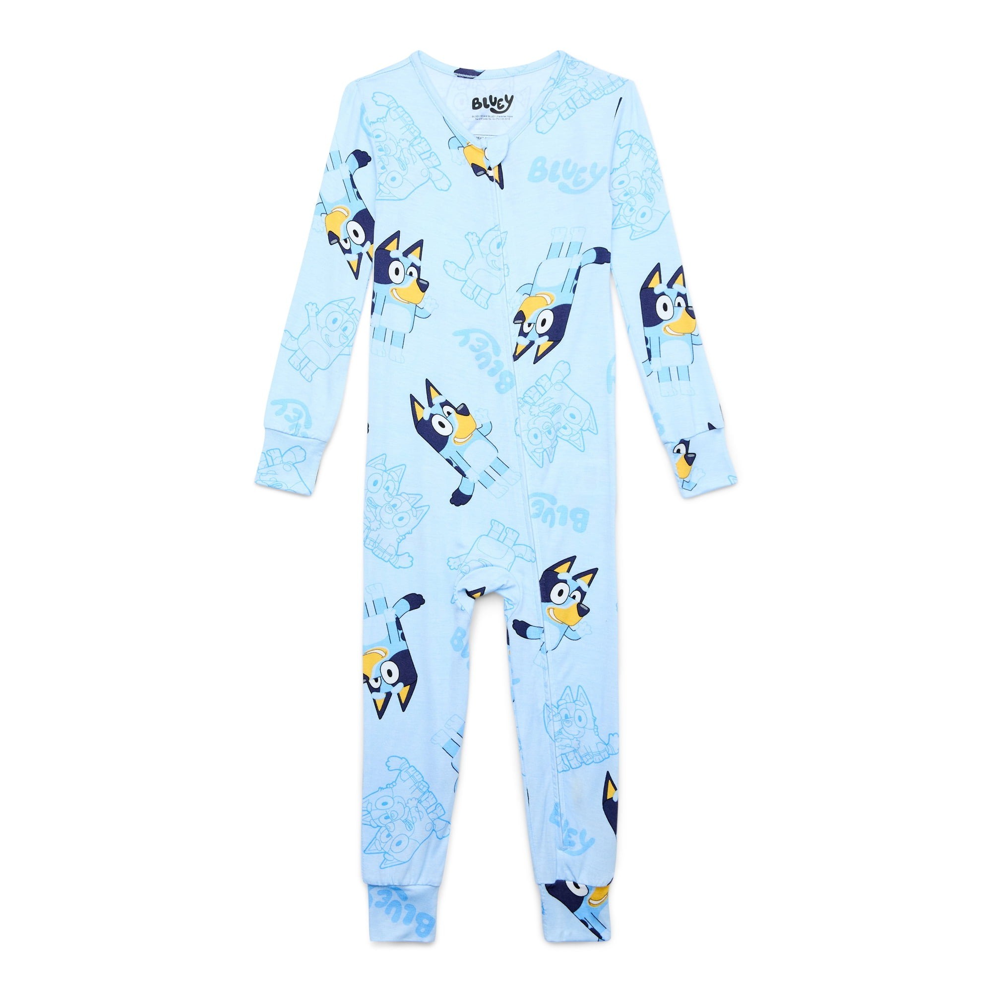 Bluey and Bingo Toddler Boy's, Girl's Lightweight Viscose Pajama Sleeper - Picture 9 of 10