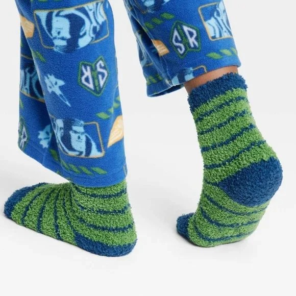 Buzz Lightyear Star Command Boy's Fleece Pajama Set with Socks - Picture 6 of 6