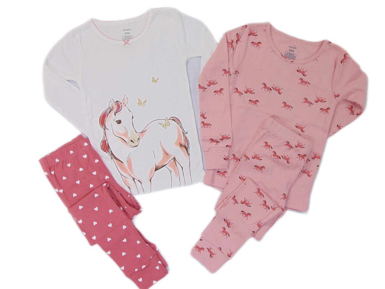Carter's Girl's 4-Piece Sweet Horse and Butterfly 4-Piece Pajama Set - Picture 12 of 12