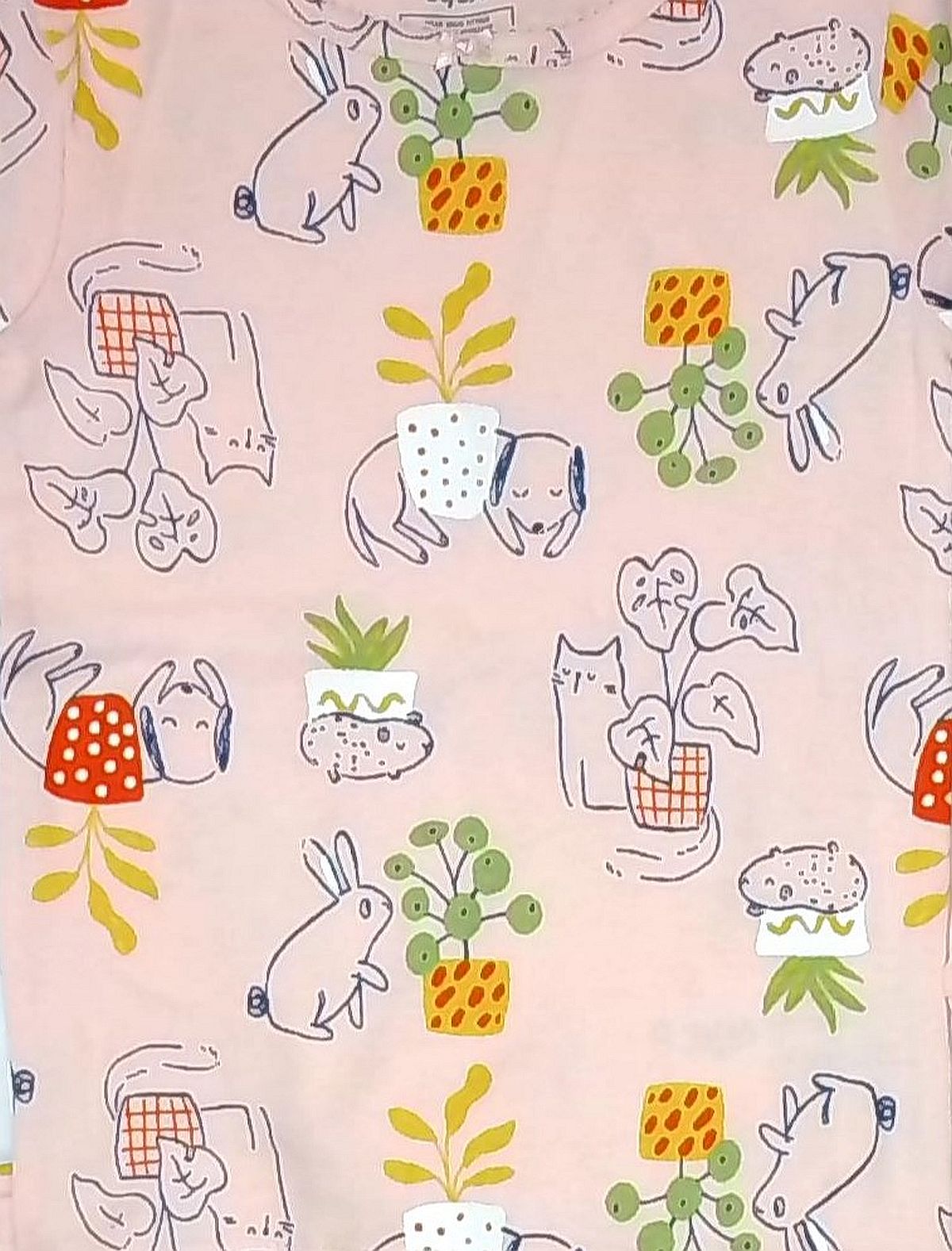 Juego de pijama de algodón de 4 piezas Carter's para cachorro perro, gato y conejito para niña pequeña - Imagen 9 de 9