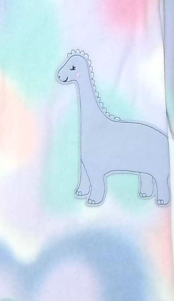 Carter's Toddler Girl's Tie-Dye Dinosaur Fleece Footed Pajama Sleeper - Bild 4 von 10