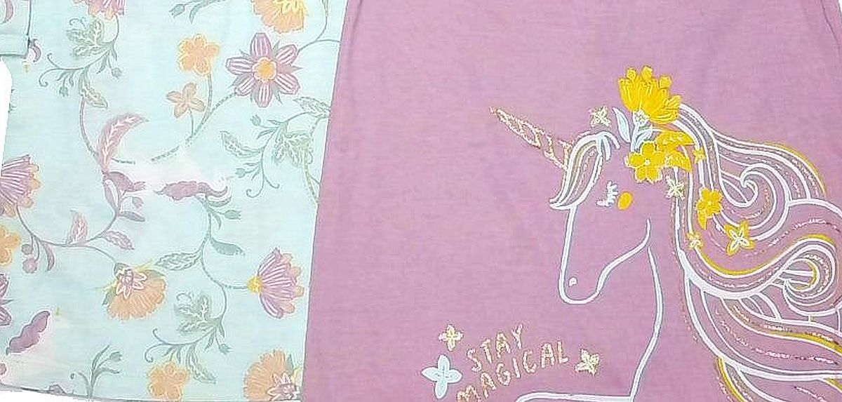 Carter's Mädchen Einhorn Grafik und Blumenmuster Nachthemd, Kleid Set - Bild 7 von 16