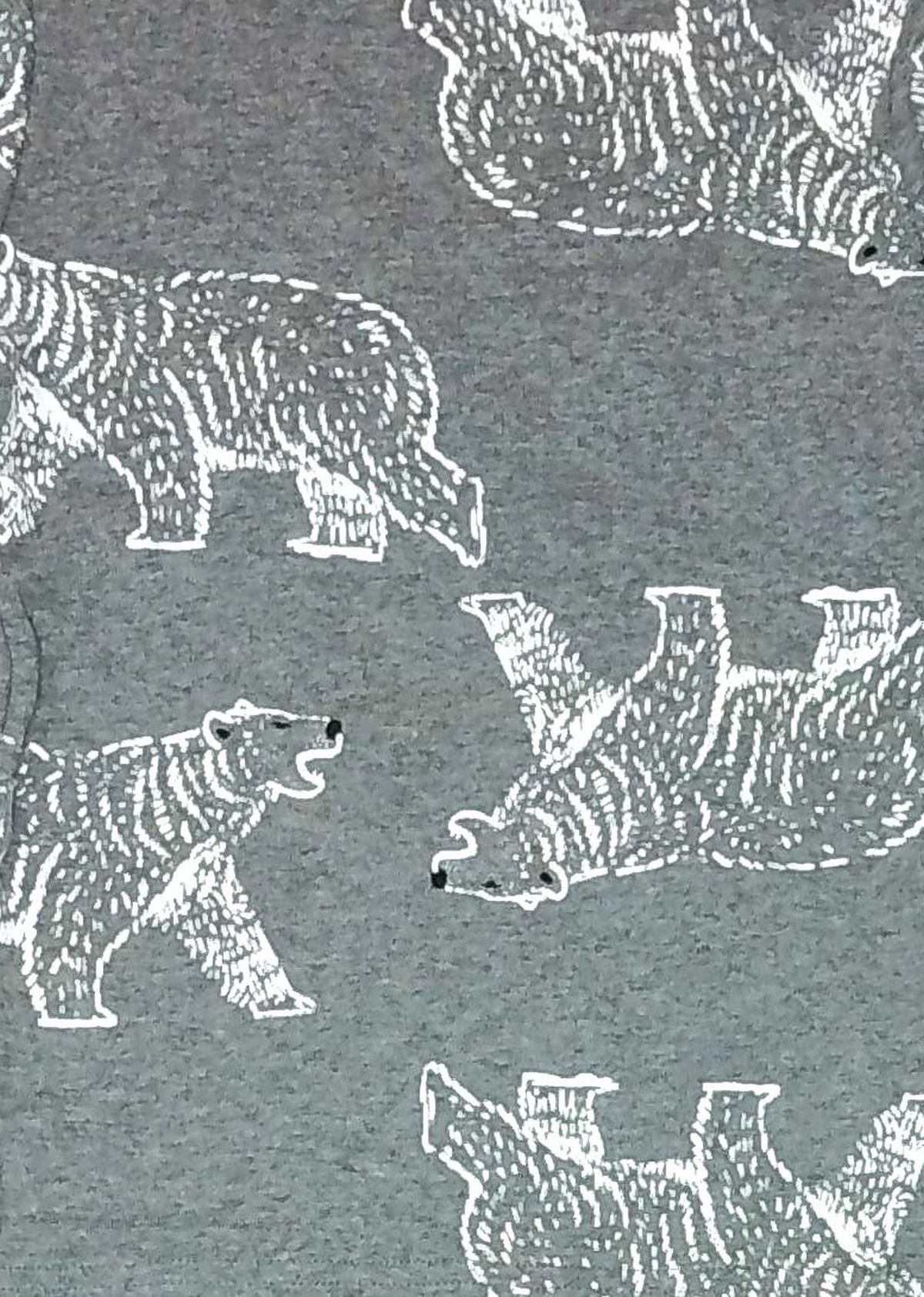 Carter's Boy's Wolf and Polar Bear 4-Piece Long-Sleeved Cotton Pajama Set - Picture 9 of 12