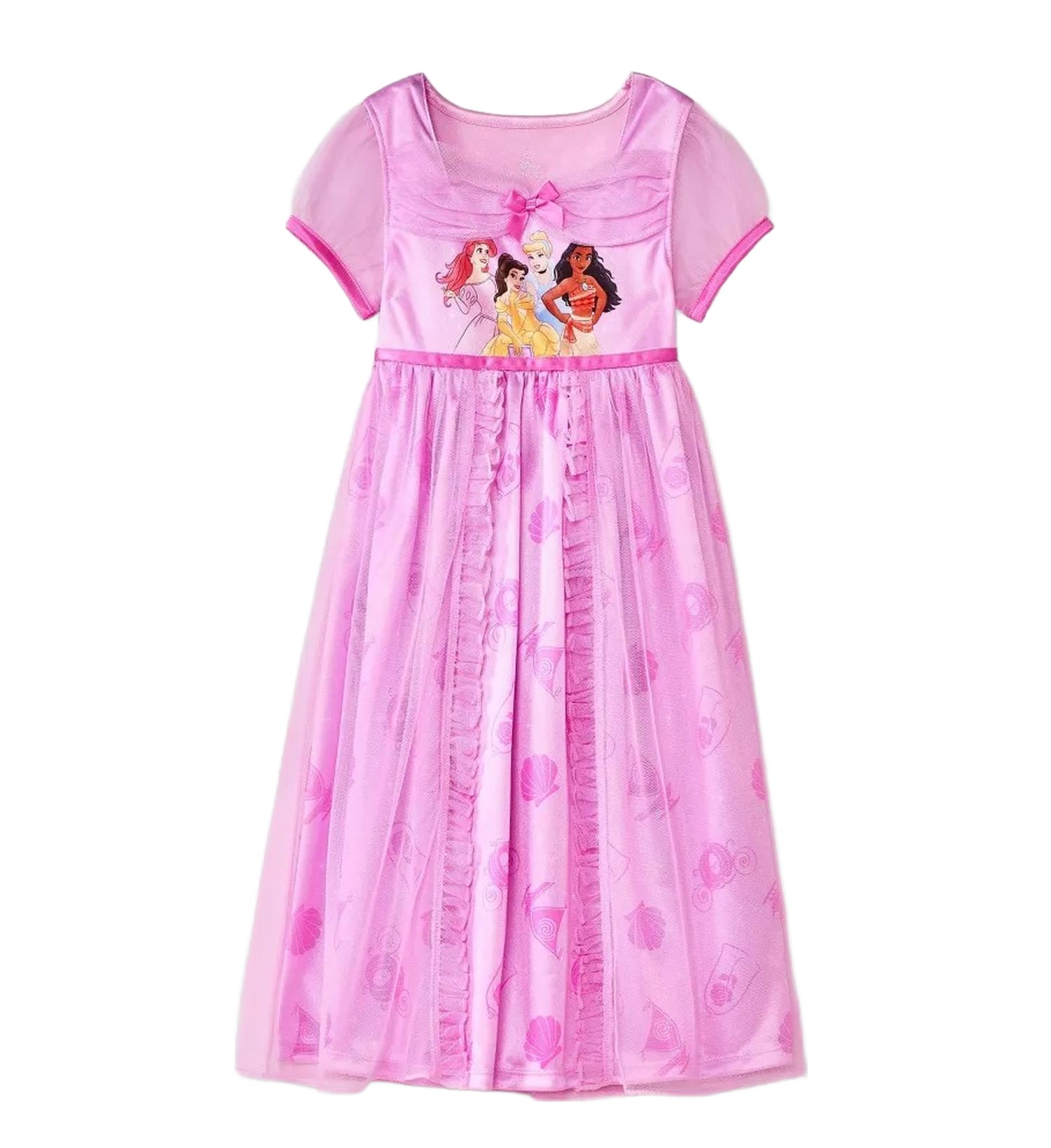 Disney Prinzessin Figur Kleinkind Mädchen rosa ausgefallen Satinett und Tüll Nachthemd - Bild 10 von 12