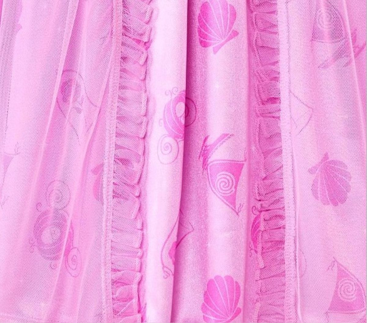 Disney Prinzessin Figur Kleinkind Mädchen rosa ausgefallen Satinett und Tüll Nachthemd - Bild 12 von 12