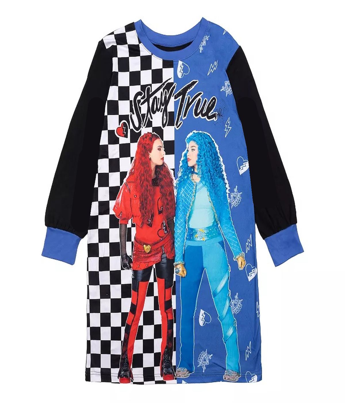 Descendants Girl's Character Red and Chloe 'Stay True' Soft Nightgown, Gown - Picture 9 of 10