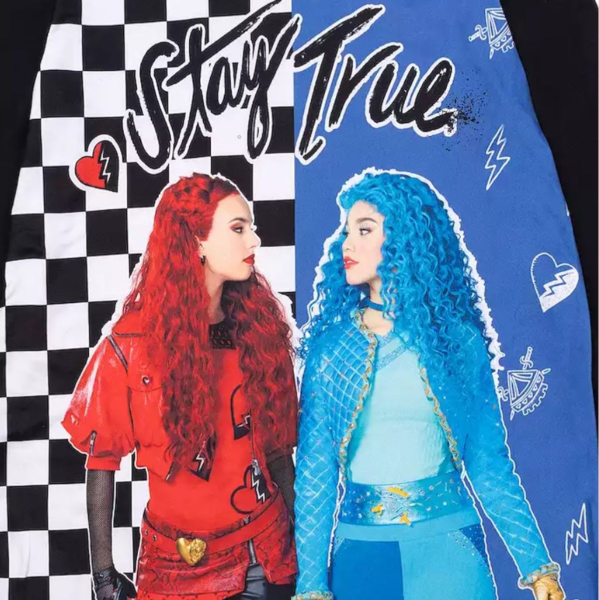 Descendants Girl's Character Red and Chloe 'Stay True' Soft Nightgown, Gown - Picture 10 of 10
