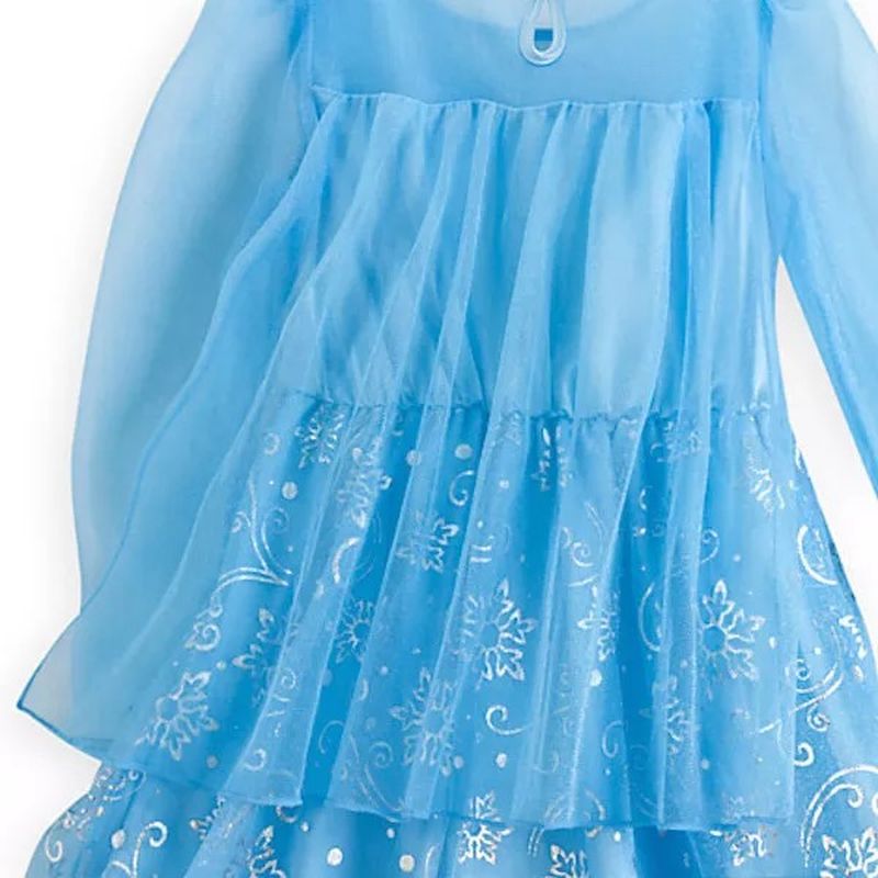 Disney Frozen Elsa Fancy Deluxe Girl's Costume Character Nightgown, Gown - Picture 6 of 9