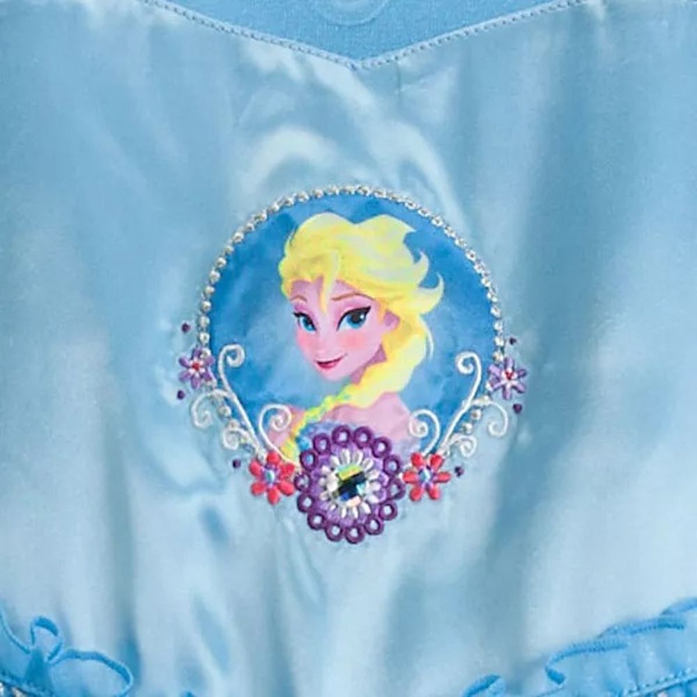 Disney Frozen Elsa Fancy Deluxe Girl's Costume Character Nightgown, Gown - Picture 5 of 9
