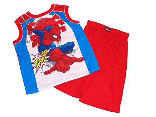 Juego de pijamas y pantalones cortos de cómic de héroe de Spider-Man para niño - Imagen 2 de 3