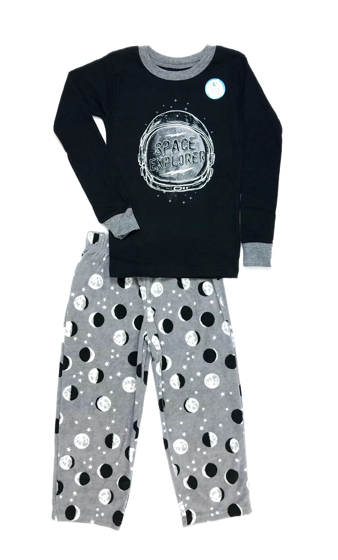 Carter's Boys' 2-Piece Space Explorer Cotton and Fleece Pajama Set - Picture 5 of 9
