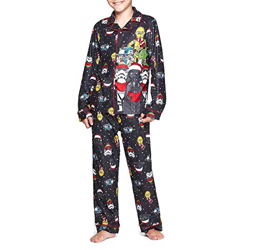 Star Wars Holiday Character Choir The Force Flannel Coat Pajama Set - Picture 3 of 3
