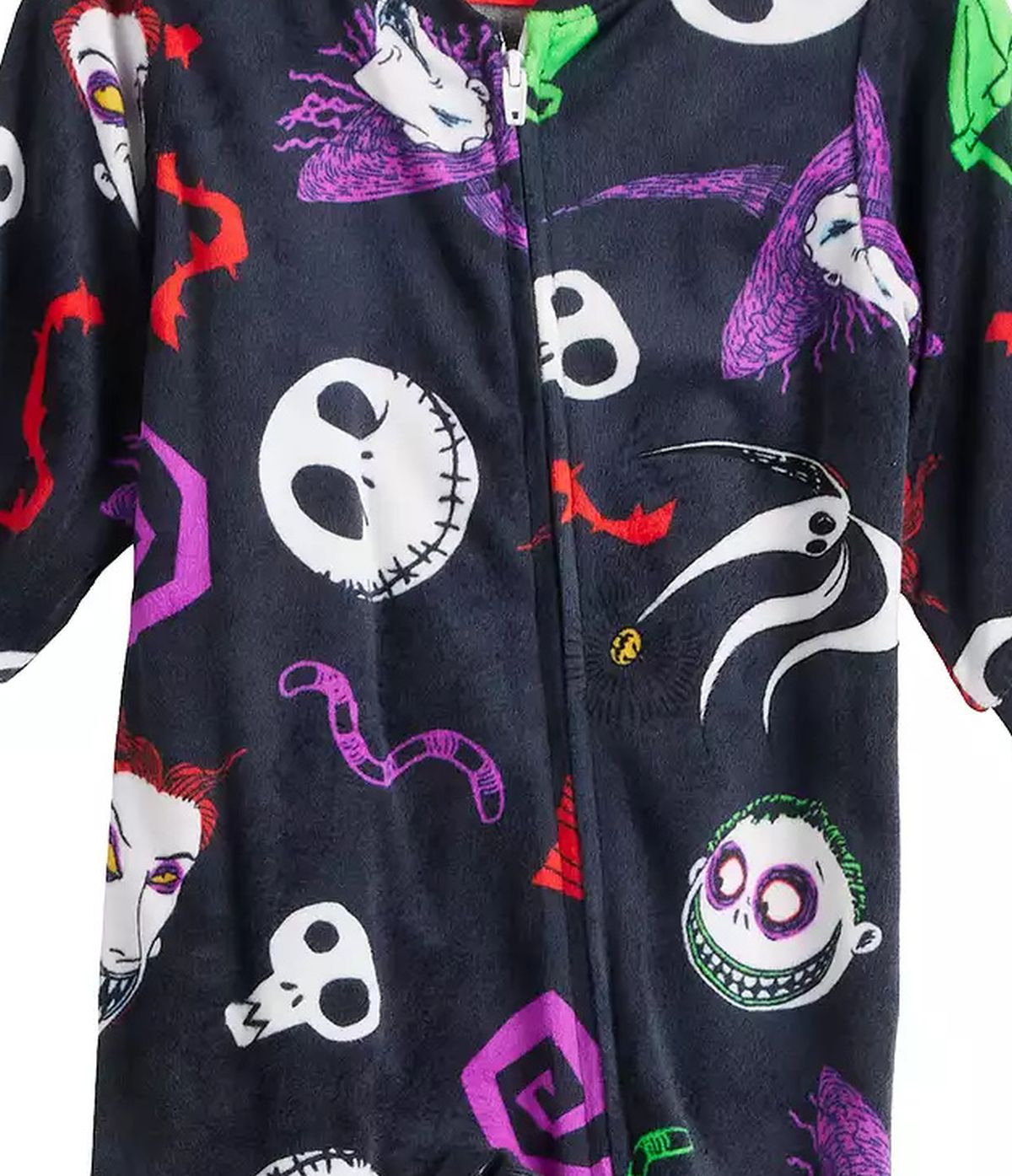 Pesadilla antes de Navidad bebé polar estampado de personajes con patas pijama para dormir - Imagen 4 de 8