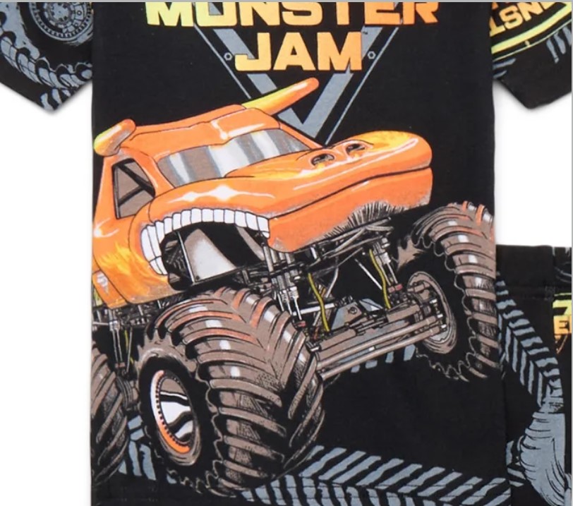 Monster Jam Boy's El Toro Loco Monster Truck Short-Sleeved Cotton Pajama Set - Picture 10 of 10