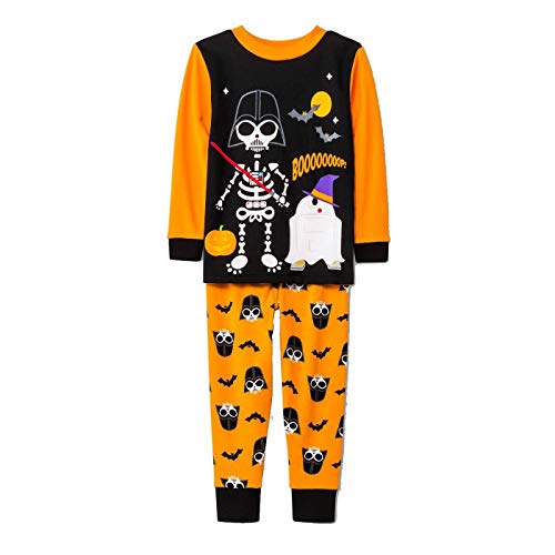Star Wars Skeleton Darth Vader Boy's Glow-in-The-Dark Halloween Pajama Set - Bild 2 von 3