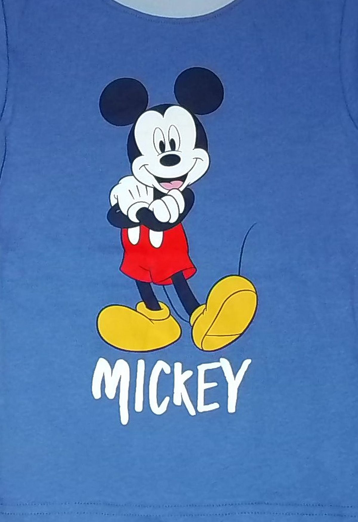 Mickey Mouse Kleinkind Junge Figur Blau Kurzarm Baumwolle Pyjama Set - Bild 10 von 10