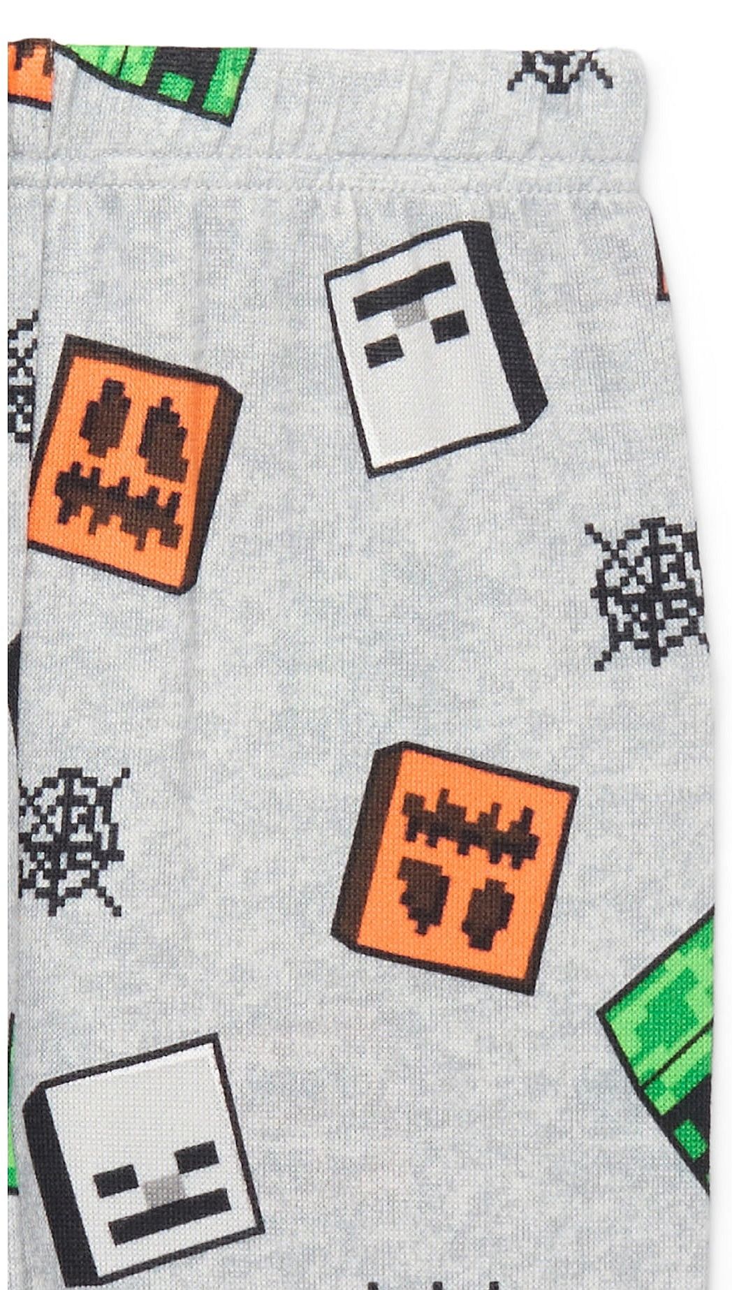 Minecraft Creeper, Skeleton and Jack O' Lantern Boy's Soft Halloween Pajama Set - Picture 6 of 15