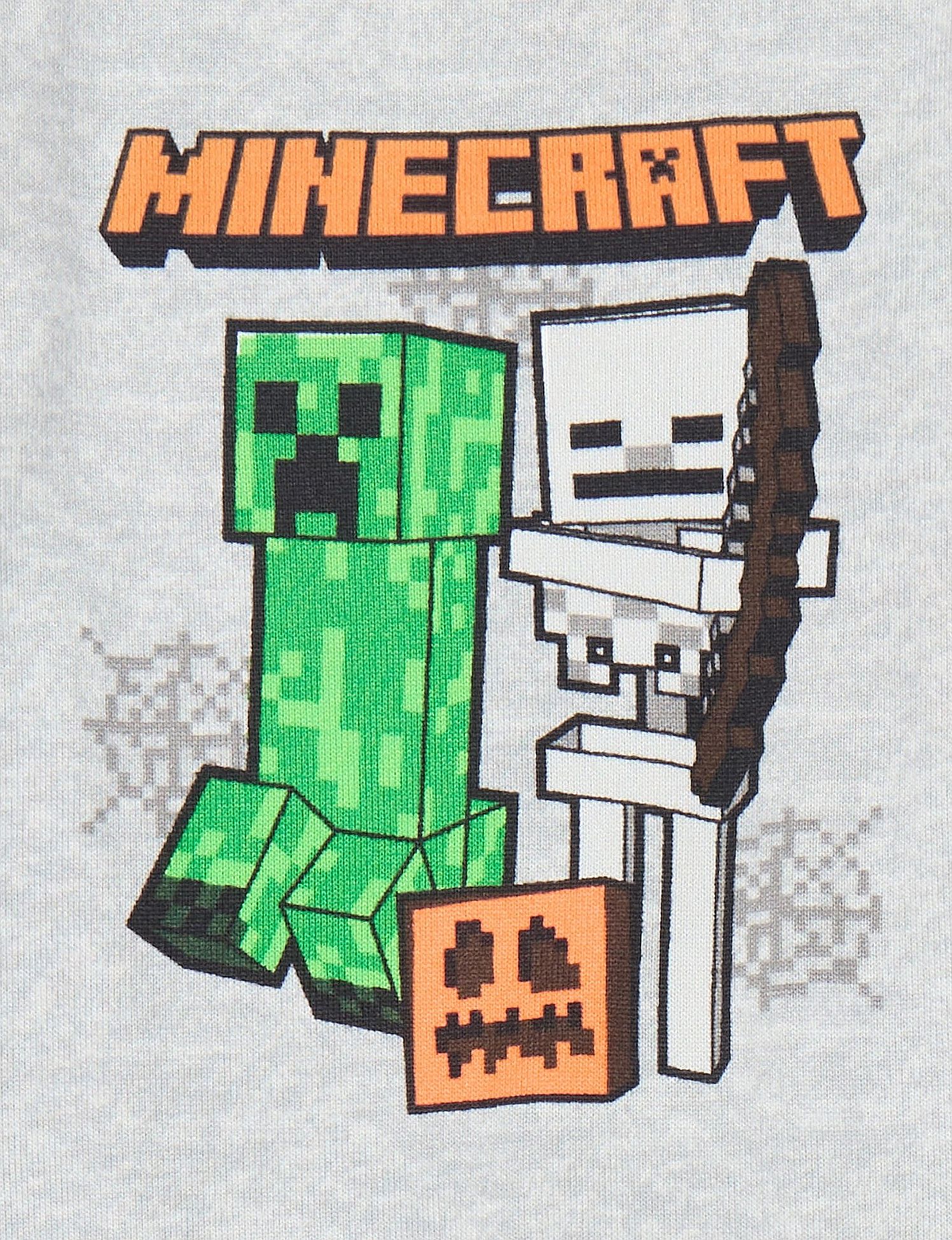Minecraft Creeper, Skeleton and Jack O' Lantern Boy's Soft Halloween Pajama Set - Picture 15 of 15