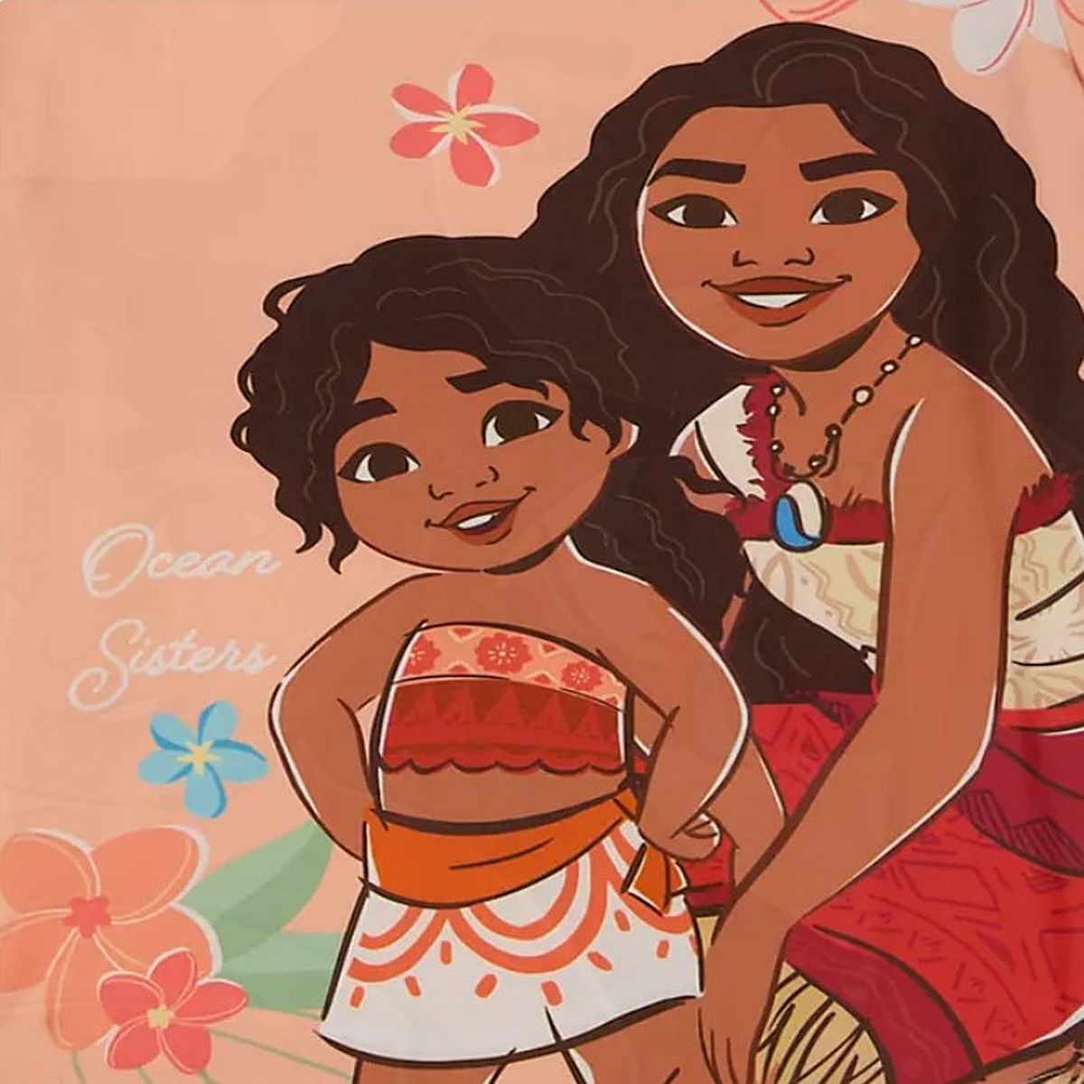 Disney Princess Moana and Simea Ocean Sisters Girl's Short-Sleeved Pajama Set - Picture 4 of 8
