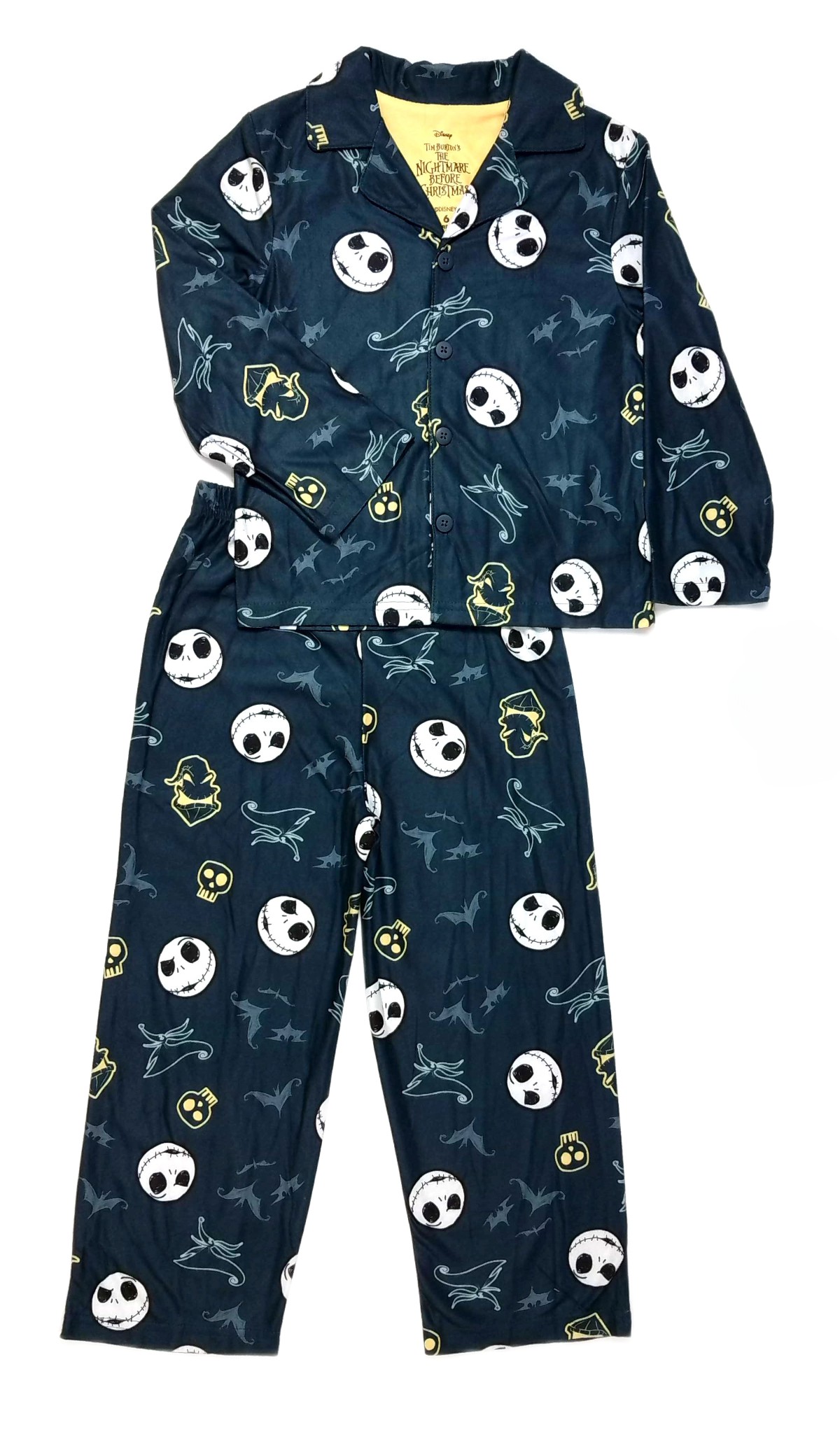 NBC Jack Skellington, Oogie Boogie, Zero Boy's Flannel Button Down