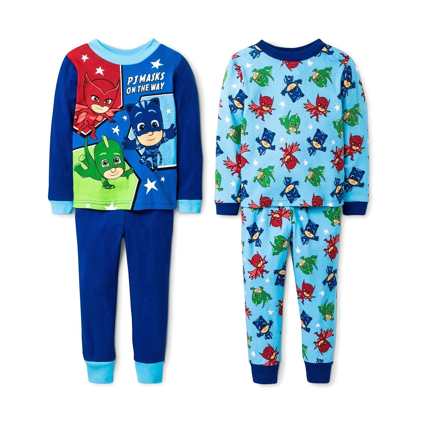 PJ Masks Toddler Boy's 'On The Way' 4-Piece Cotton Pajama Set - Bild 3 von 3