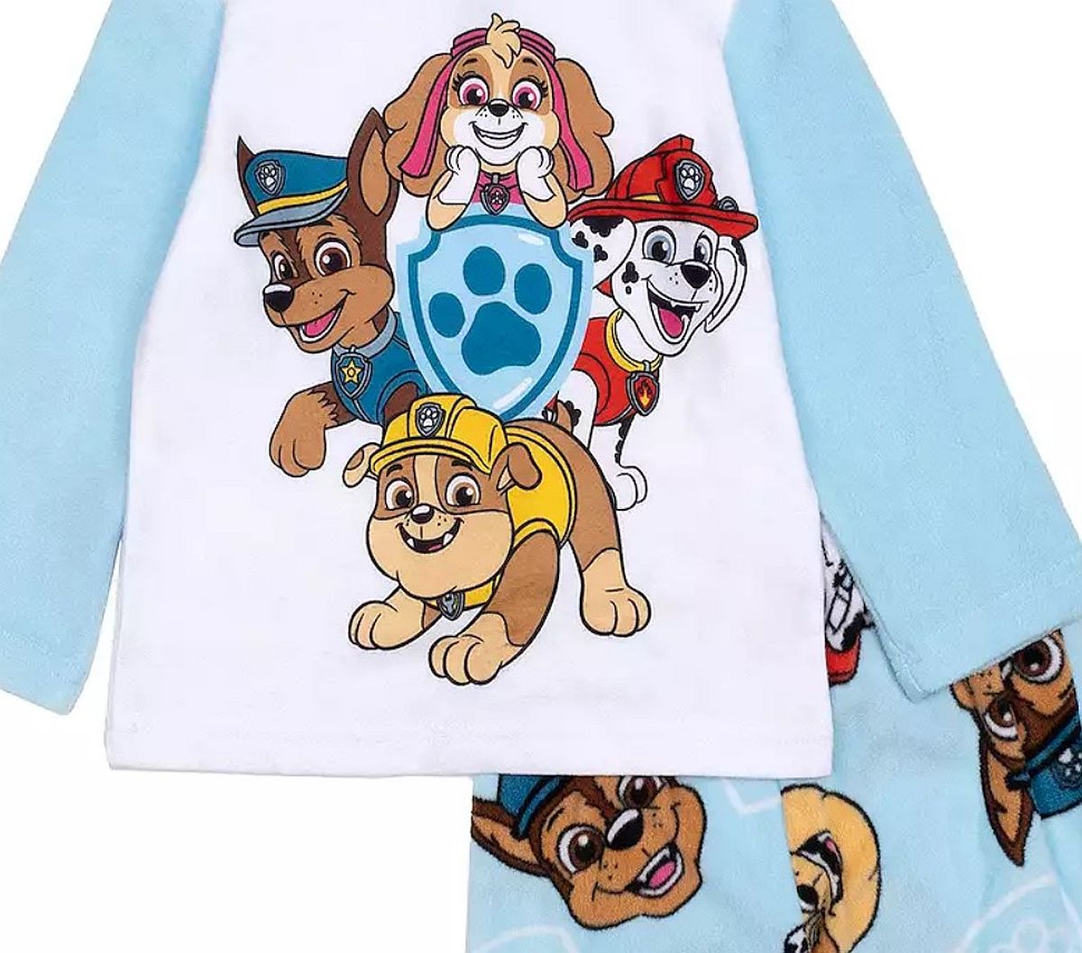 Paw Patrol Toddler Boys Character Microfleece Long-Sleeved Pajama Set - Picture 4 of 6