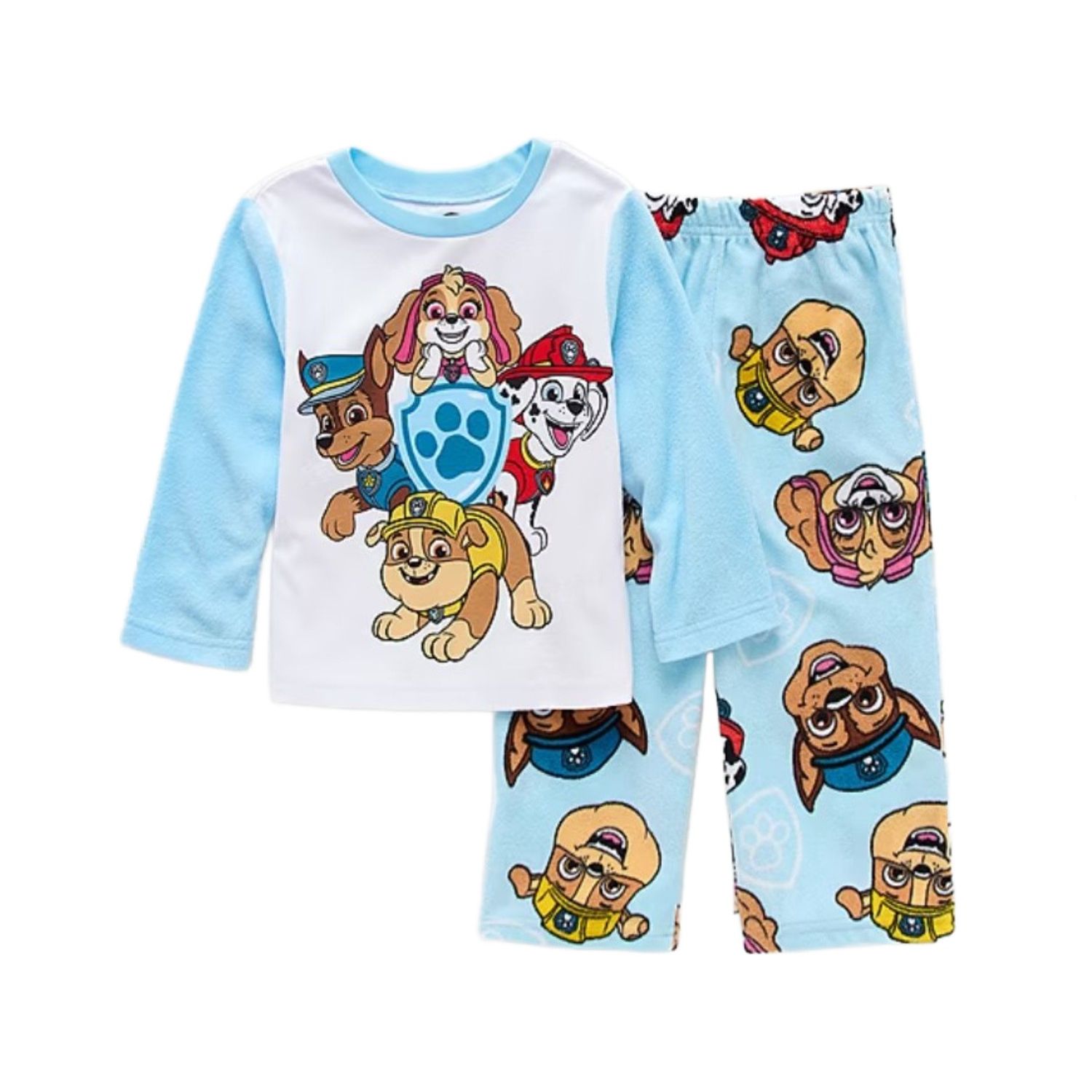 Paw Patrol Toddler Boys Character Microfleece Long-Sleeved Pajama Set - Picture 5 of 6