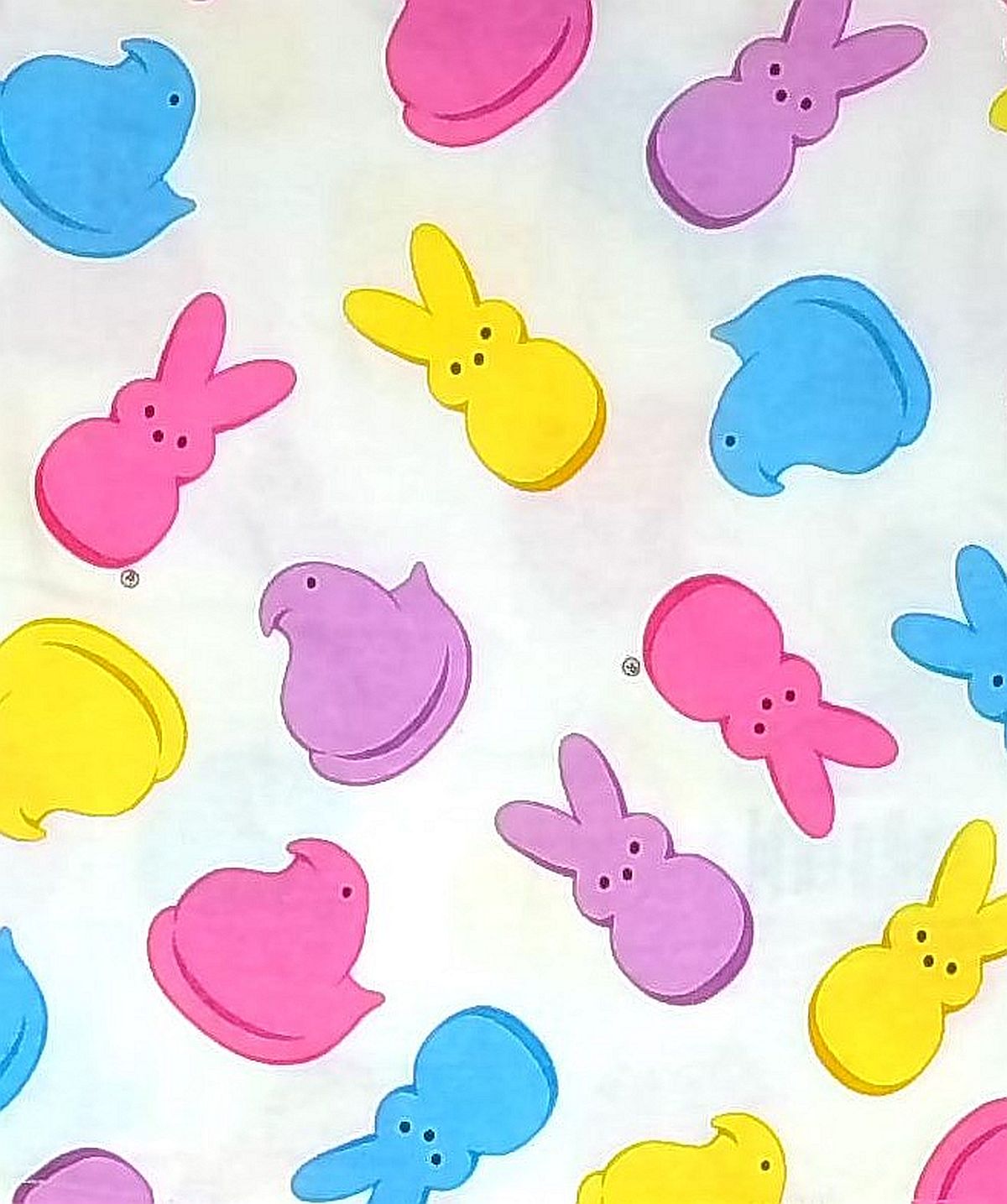 PEEPS Toddler Boy's Girl's Easter Bunny And Chicks Print Cotton Pajama Set - Picture 4 of 6