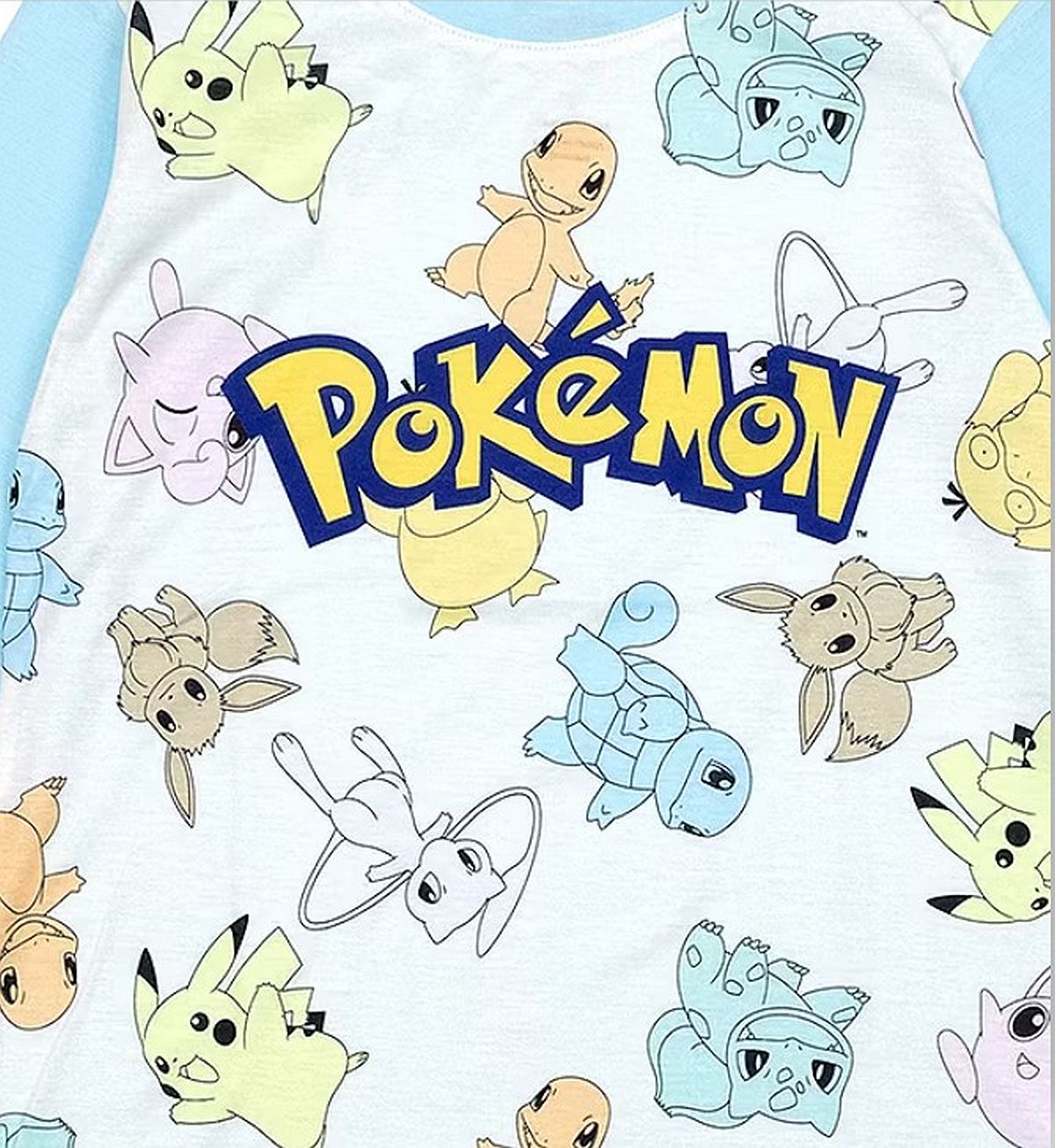 Camisón estampado personajes Pokemon, Pikachu y Eevee para niña, vestido - Imagen 4 de 8